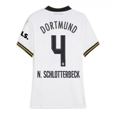 Ženski Nogometni dresi Borussia Dortmund Nico Schlotterbeck #4 Tretji 2024-25 Kratek Rokav Ženski Nogometni dresi Borussia Dortmund Nico Schlotterbeck #4 Tretji 2024-25 Kratek Rokav